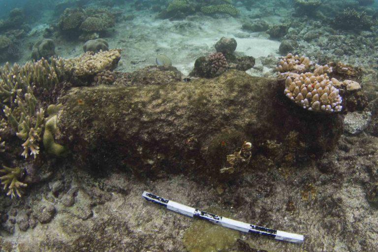 Heavy iron ordnance on the reef
