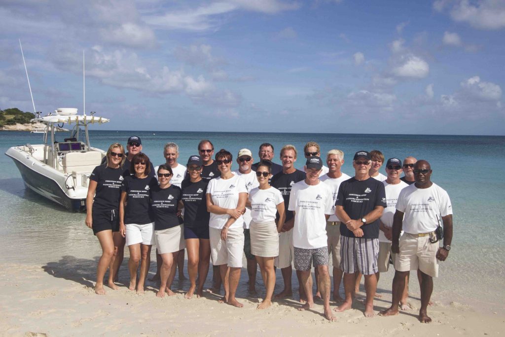 The expedition team and crew