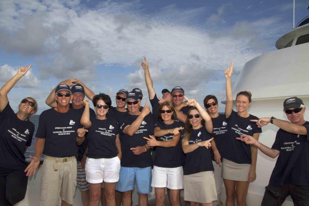 The survey team and crew