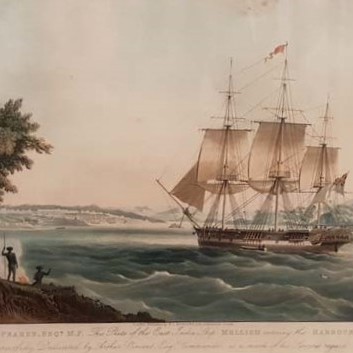 east indiaman Mellish entering Sydney harbour