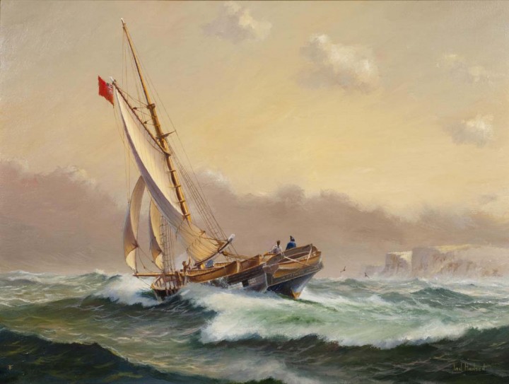 hmcs mermaid under sail