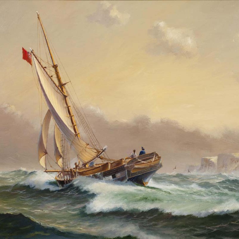 hmcs mermaid under sail