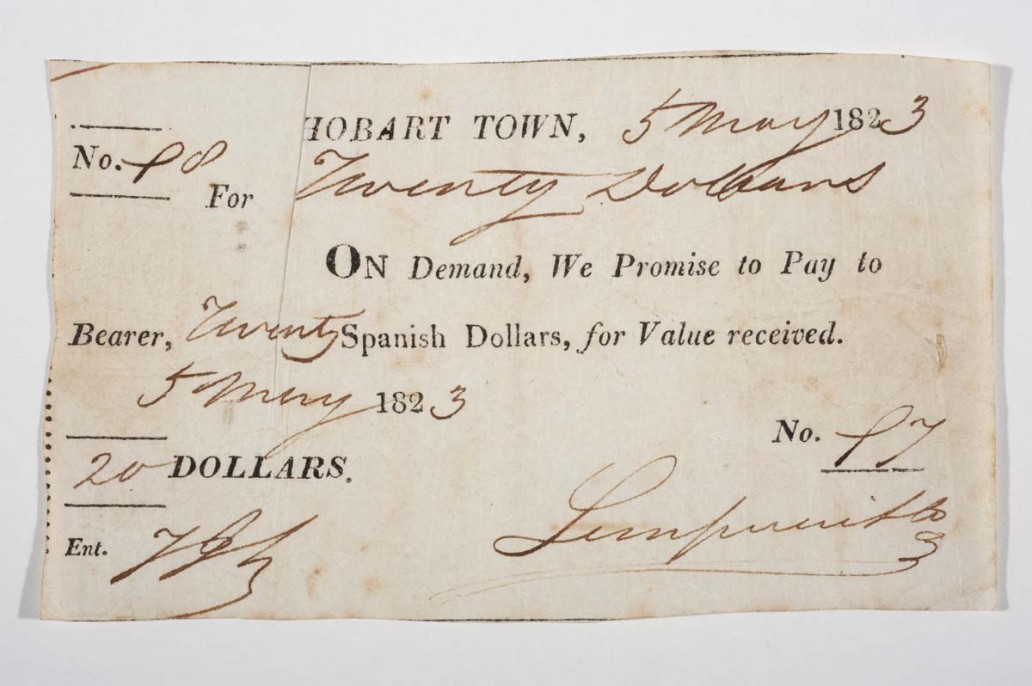 promissory note 20 spanish dollars