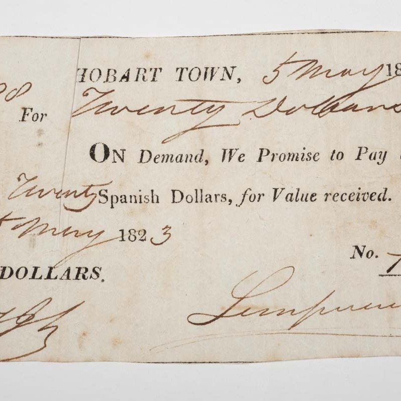promissory note 20 spanish dollars