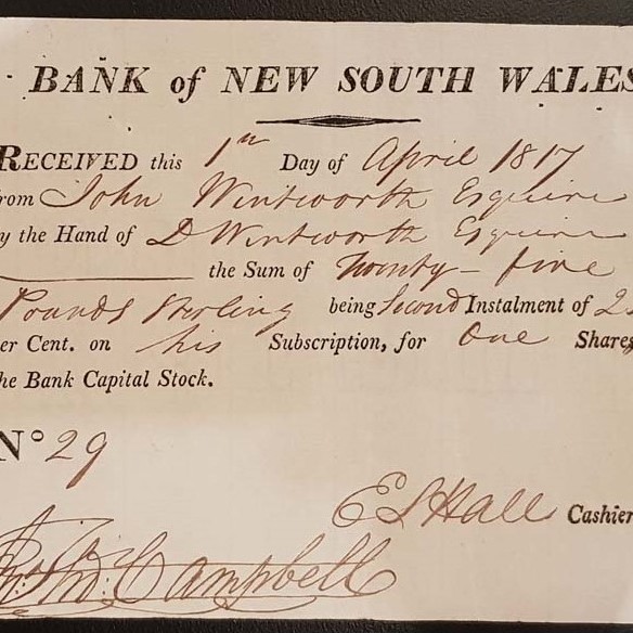 printed receipt bank of nsw