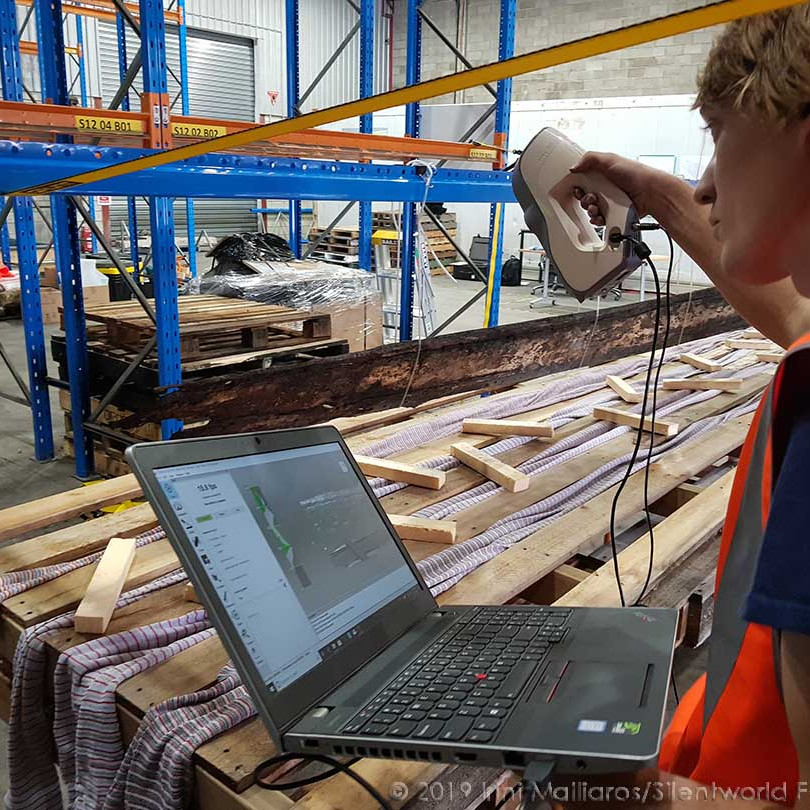 Creating a 3D scan. Image: Irini Malliaros/Silentworld Foundation for Sydney Metro, used with permission.