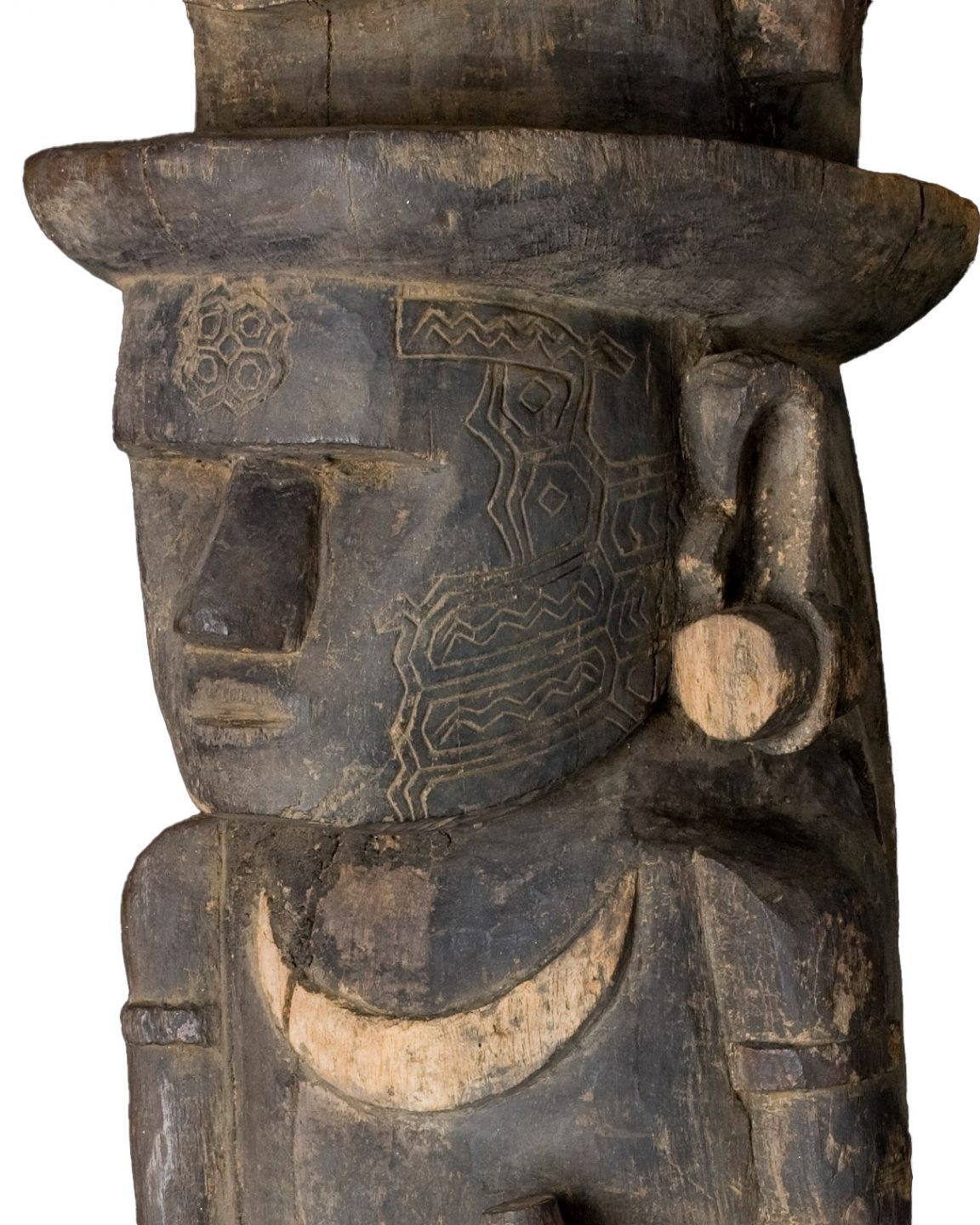 Canoe House Post Figure. Silentworld Foundation Collection. Image: Todd Barlin/Oceanic Art Australia
