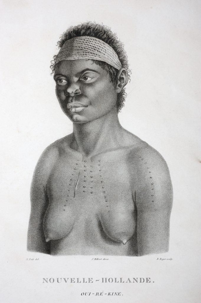 Portrait of Oui-ré-kine, who sailed to Bass Strait on the LADY NELSON with James Grant