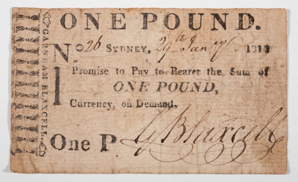 One pound promissory note
