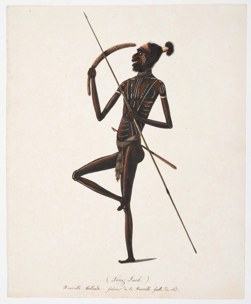 Long Jack, warrior with boomerang