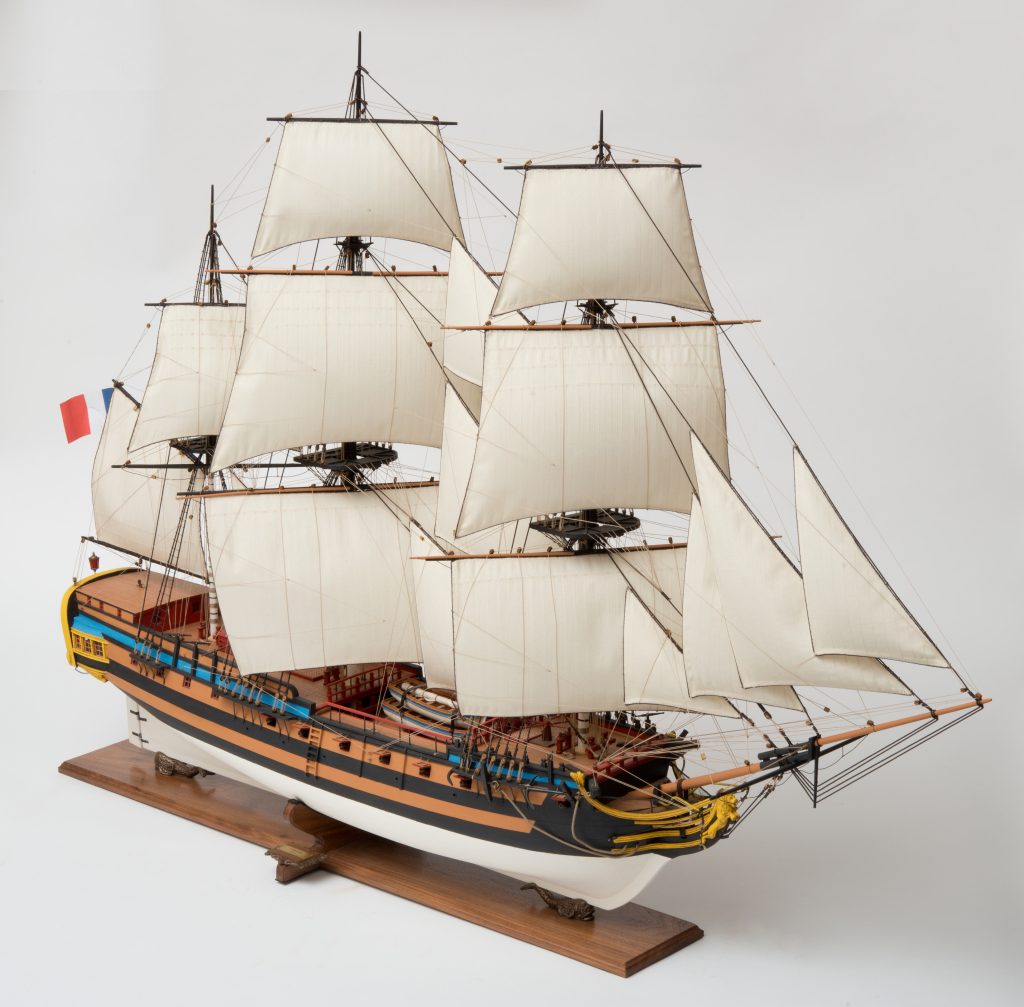 Model of the ship LA BOUSSOLE