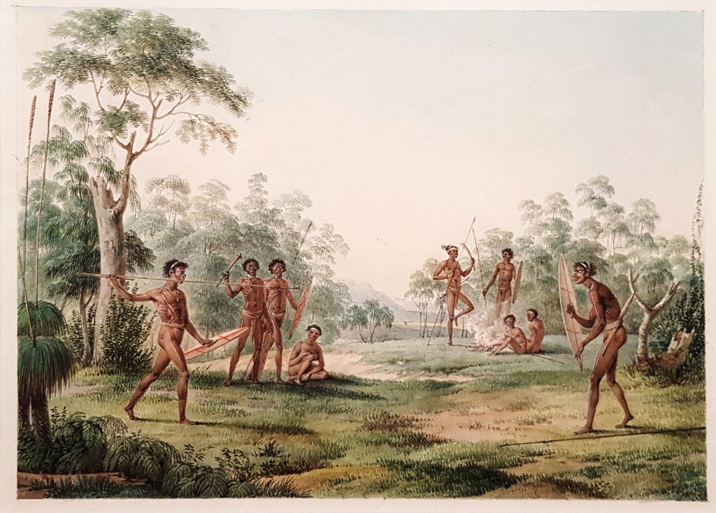 Aborigines in Landscape