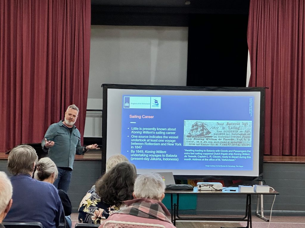 James Hunter giving a talk to Robe community members